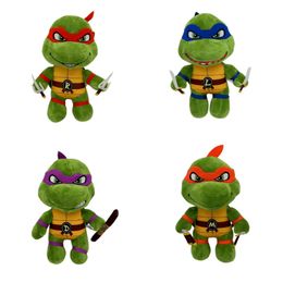 Genial tortuga de peluche de juguete, animales de peluche, tortugas verdes, juguetes de peluche, tortuga, regalo para niños, 4 estilos