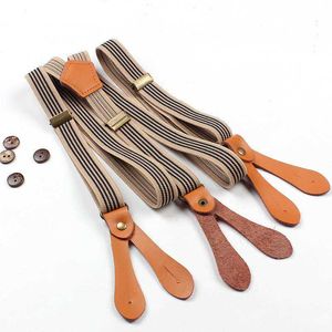 Tirantes Unisex geniales para hombres, botones para adultos, tirantes elásticos para mujeres, correas ajustables, accesorios para cinturones, venta al por mayor