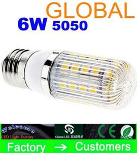 Bulbe de maïs à LED blanc frais 5050 SMD 36 LUMIÈRE LED 6W COUVERTURE E27G9E14 Lampe à domicile haute puissance réelle 85V265V sur S6123588