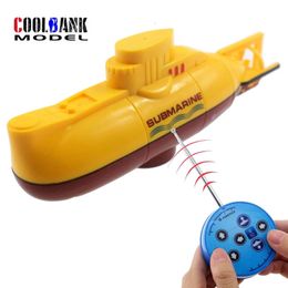 Coolbank Mini RC Boat de 6 canales de control remoto de 6 canales Barco eléctrico RC Toys Simulation RC RC Regalo para niños Boy 240516