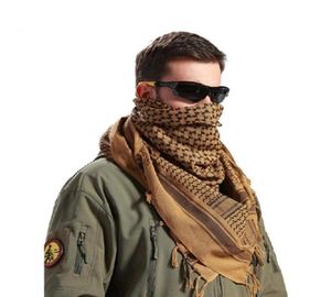 CoolCheer 100 coton arabe écharpe épais musulman Hijab Shemagh tactique désert arabe foulards hommes hiver militaire coupe-vent écharpe LJ24589308