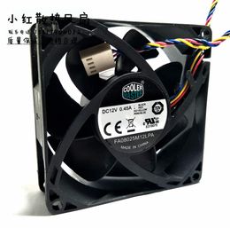 Cooler Master fa08025m12lpa 12v 0 45a 808025mm 8cm 4 líneas pwm ventilador de CPU silencioso hidráulico2493578