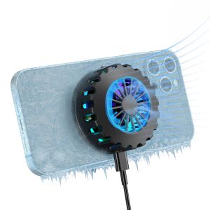 Coolers 15W Magsafe telefoonkoeler Qi draadloze oplader voor gaming magsafe koeler fan telefoon radiator