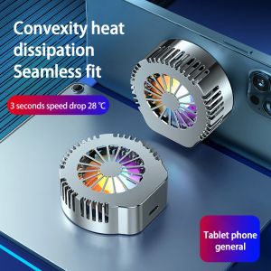 Koelers convex telefoon radiator voor Xiaomi Huawei Samsung iPhone magnetische halfgeleider Koeling Universal Notebook Game Radiator Fan