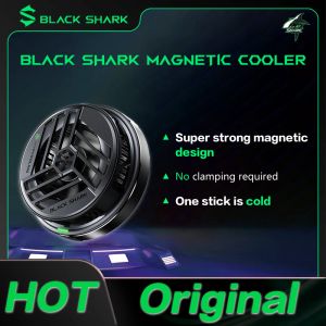 Refrigeradores Cooler magnético de tiburón negro original para teléfono de juego para iPhone 14 Black Shark 5 5 Pro Rog OnePlus Xiaomi POCO PAD REFRIED