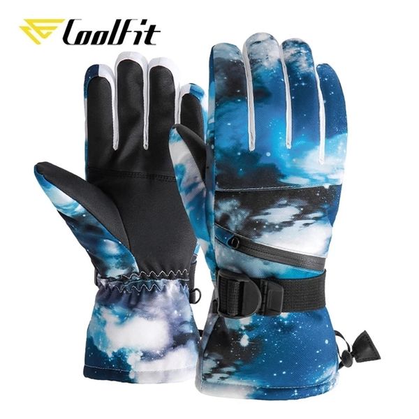 CoolFit hommes/femmes/enfants gants de Ski Snowboard ultraléger imperméable hiver Sonw chaud polaire motoneige équitation 220218