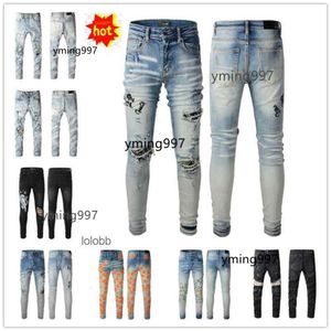 COOLGUY 2024 Man Nieuwkomers Broek amari amirl Gaten amirlies am Biker amis Jeans imiri amiiri Jean Heren Luxe Broek Designer Denim Kleding 1SFQ