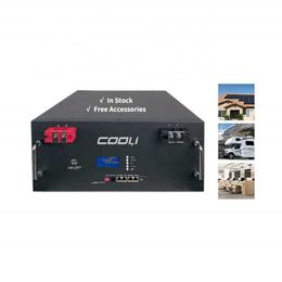 Cooli Nieuwe aankomst 48 Volt Lithium -ionbatterij met WiFi Solar Lithium Battery 100Ah LifePo4 Battery voor RV