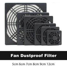 Koeling 10 stks SxDool stofdichte filter 60 mm 70 mm 80 mm 90 mm 120 mm stoffilter voor waaierbescherming Grill Protector Cover Plastic