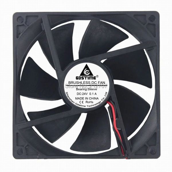 Enfriamiento 1pcs gdstime dc 24v 2pin 9cm 92 mm 9225 92 x 92 x 25 mm Ventilador de enfriamiento de la CPU