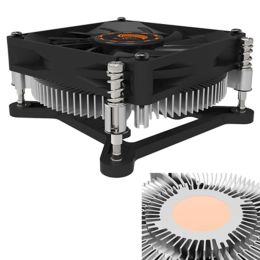 Enfriamiento 1U Servidor CPU Ventilador de enfriamiento de enfriamiento Cobre + Radiador de aluminio para Intel LGA 1150 1151 1155 1156