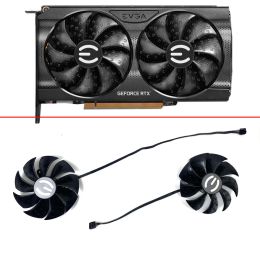 Koeling 2 stks 87 mm 4pin PLD09220S12H 12V 0.55A RTX 3060TI GPU -koeler voor EVGA RTX3050 3060 3060TI XC Gaming Grafische grafische kaart Fans