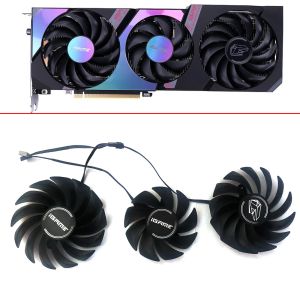 Enfriamiento 3pcs 85 mm 75 mm 4pin RTX3080 RTX3070 RTX3060TI Ventilador de tarjeta de video para colorido Igame GeForce RTX 3080 3070 3060 TI Ultra Cooling Ventiladores