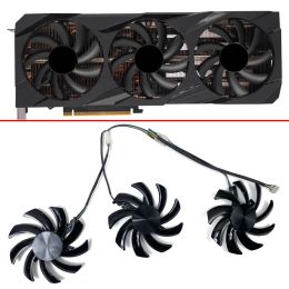 Refroidissement 3pcs Fan de refroidissement 85 mm 4pin FDC10H12S9C RTX3070 TI GPU venti