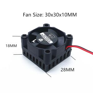 Koeling 5 stcs 3010 30 mm 30x30x10mm koelventilator met koellichaam DC 5V 12V 24V 2pin BGA Fan Graphics Card Fan Cooler 2Wire 2Wire