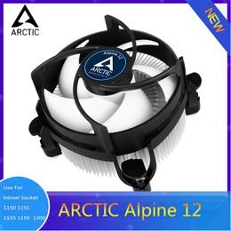 Koeling Arctic Alpine 12 Compact Intel CPU -koeler voor LGA 1150 1151.1155 1156 1200 CPU Radiator 9cm PWM Fan Koeling 90 mm 2000rpm FDB