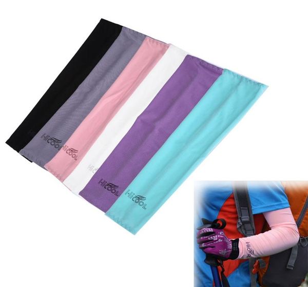 Mangas de brazo de enfriamiento cubierta UV Sun Protection Golf Bike Outdoor Sports Riding Cycling UV Protection manga del brazo Calentador DLH1566294174