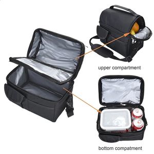 Koeltas Lunchbox Opvouwbaar Auto-ijspakket Picknick Grote afhaalmaaltijden Isolatiepakket Thermotas Koelkast Vriezer voor Camping 240125