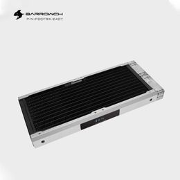 Koelbarrow chassis radiator water koeling warmtesink led display realtime temperatuurdetectie voor case 120 ventilator