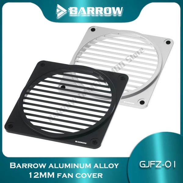 Case de PC Barrow de enfriamiento Cubierta de polvo de ventilador de 120 mm, computadora de escape de escape de agua fría Ventilador de agua Fielo de 12 mm Cubierta de aluminio Aleación de aluminio