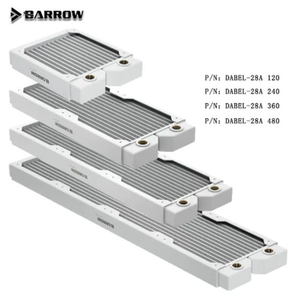 Radreing Barrow Radiator Dabel28a 240 360 de 28 mm de espesor G1/4 