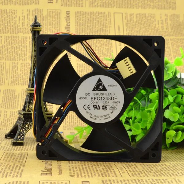 Refroidissement tout nouveau original 12032 48V 0,33a 12 cm Fan à quatre lignes EFC1248DF