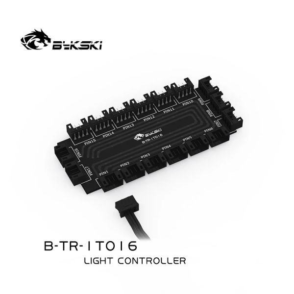 Refroidissement bykski btr1t1t16 argb splitter du moyeu argb 1 à 16 en-tête de ports de convertisseur