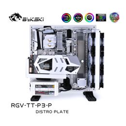 Refroidissement Bykski Distro Plate Kit de refroidissement à eau pour TT Core P3 Châssis CPU GPU RGB RGVTTP3P