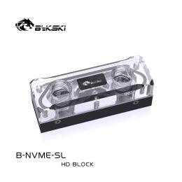 Bloque de enfriamiento de Bykski M.2, disco de estado sólido Disco duro acrílico Liquild Coacher, Bnvmesl