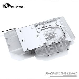 Bloque d'eau de refroidissement Bykski pour Sapphire RX 5700 XT Pulse MSI RX5700XT Mech / EVOKE CARDE GPU COPIE FULLE COUVERT