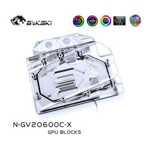 Uso de bloque de agua Bykski de enfriamiento para Gigabyte RTX2060 Mini ITX OC 6G (GVN2060IXOC6GD) / Cubierta completa Bloque de radiador de cobre / RGB a Aura