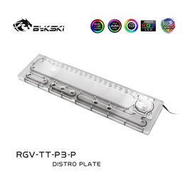 Refroidissement Bykski Water refroidissement RVB Reservoir Plaque de distribution pour le châssis TT Core P3 RGVTTP3P