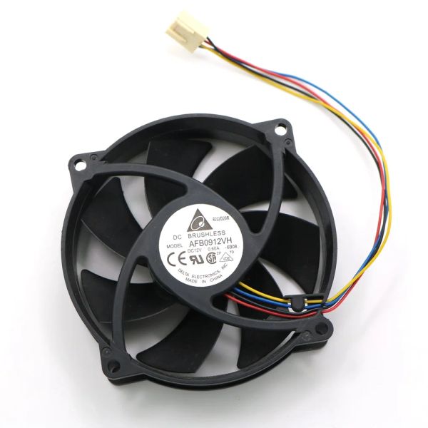 Ventilador de refrigerador de la computadora de enfriamiento AFB0912VH 12V 0.60A 4 Cable 9225 92 mm 80x25 mm DC PWM FIEL PWM COLECTOR