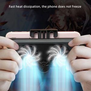 Koeling Dual Fan Telefoon Radiator Coole telefoon Koeler Standhouder/Power Bank met 4400 mAh Oplaadbare batterij voor iPhone Xiaomi