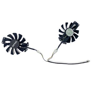 Ventilador de enfriamiento 75 mm 4pin GA81S2U DC 12V 0.38A GTX950 960 GPU Ventilador para zotac GTX 950 960 GTX 1060 DDR5 Tarjeta gráfica Ventiladores refrigeradores