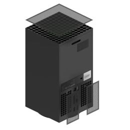 Filtre de ventilateur de refroidissement Couverture étanche à poussière pour Xbox Series x Console de jeu Couvre-poussière Host Hostroproping Net Net Rack pour Xbox Series X