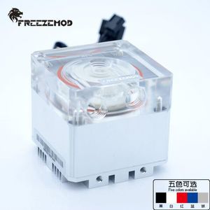 Enfriamiento Freezemod Compute Enfriamiento PC Agua de agua MUTE MUTE PWM Flujo inteligente 800L/H 12V/5V RGB Aura de luz.Pufs4m