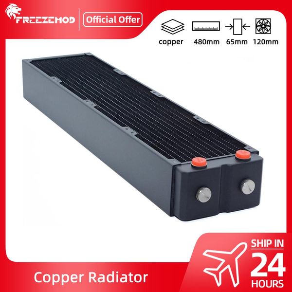 Freezemod de enfriamiento disipador de calor de 65 mm Radiador de 480 mm para PC Bucle de enfriamiento de agua Ventilador de 120 mm 48 cm Cooler líquido TSRPHP65480