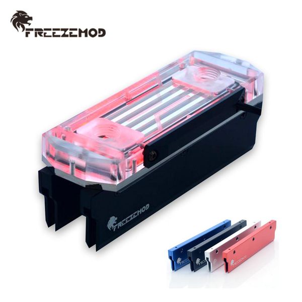 Refroidissement Freezemod Memory Water Bloc de refroidissement Support 4 RAM Armor Compatible avec Pirate Ship Peigt Mod WaterCooler Prise en charge RVB PC Liquide