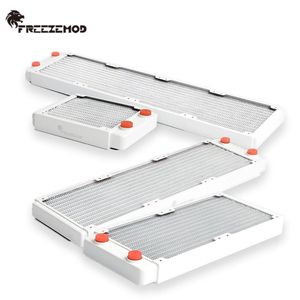 Refroidissement Freezemod PC refroidissement G1 / 4 27 mm Radiateur de cuivre d'épaisseur 120/240/360/480 mm Row Tiler pour le refroidissement