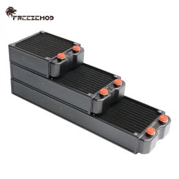 Refroidissement Freezemod Radiator Eau Refroidissement Aluminium 120/240/360 PC Radiateur de support de chaleur 45 mm épaisseur compatible avec 120 ventilateurs