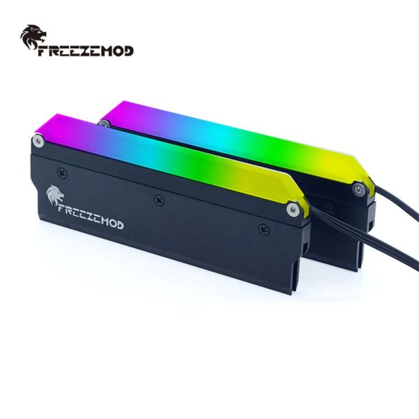 Enfriamiento Freezemod RGB Ram Armor refrigerador 5V Memoria de la computadora Cubierta del radiador de la computadora Aura sincronización de agua enfriamiento con almo