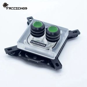 Koeling Freezemod Spray Transparant Water CPU Cooler Block Intel Volledig platform RGB Remote Control Aura.Intelpm3d