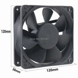 Refroidissement gdstime dc 12v 0,5a 12038 120x120x38mm 12cm 120 mm ventilateur refroidisseur de refroidissement