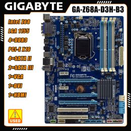 Collège Gigabyte GAZ68AD3HB3 Motherboard Intel Z68 Chipset LGA 1155 Support i7 i5 i3 Pentium Celeron Processor DDR3 32 Go 2133 1866