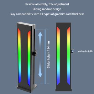 Koeling magnetische CPU koelventilator ondersteuning aluminium legering verstelbare grafische kaartstandaard multifunctionele 5V 3Pin argb voor desktopcomputer