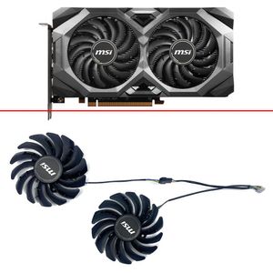 Koel nieuwe 2 stks 85 mm 4pin PLD09210S12HH koelventilator voor MSI Radeon RX 5600 5700 XT Mech OC Graphics Video Card Fans