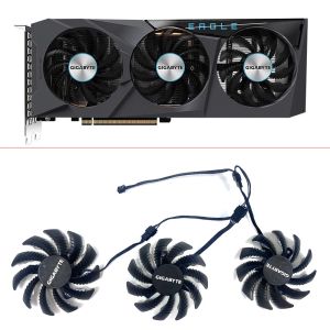 Refroidissement Nouveau ventilateur de refroidissement 3PCS PLD08010S12HH GA81S2U 78MM 4PIN RADEON RX 6600 GPU FAN POUR GIGABYTE RADEON RX 6600 Eagle Falcon Fater Fater