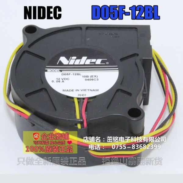 Enfriamiento nuevo NIDEC D05F12BL 5025 DC12V 0.06A 5cm ventilador de refrigeración de turbina