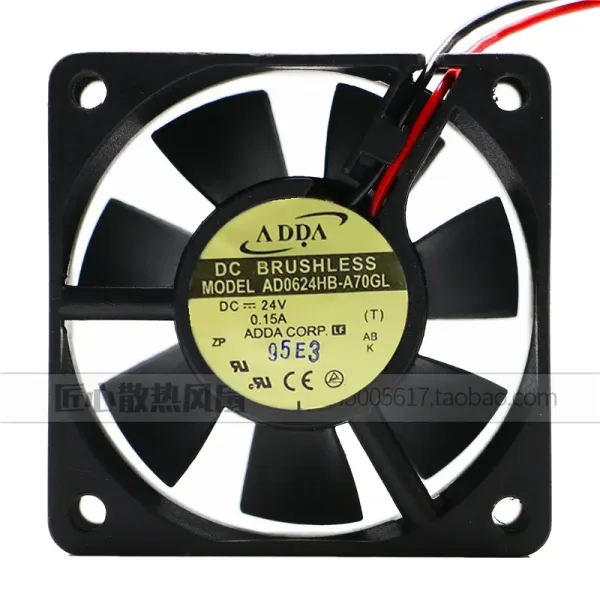 Refroidissement nouveau original AD0624HBA70GL 6025 24V 0,15A 6cm ventilateur d'onduleur